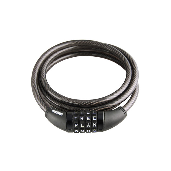 Wordlock Cable Lock10Mm 6Ft   Blk 661